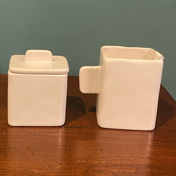 Rae Dunn “CREAM” & “SUGAR” Set {NWOT} - Picture 2 of 4